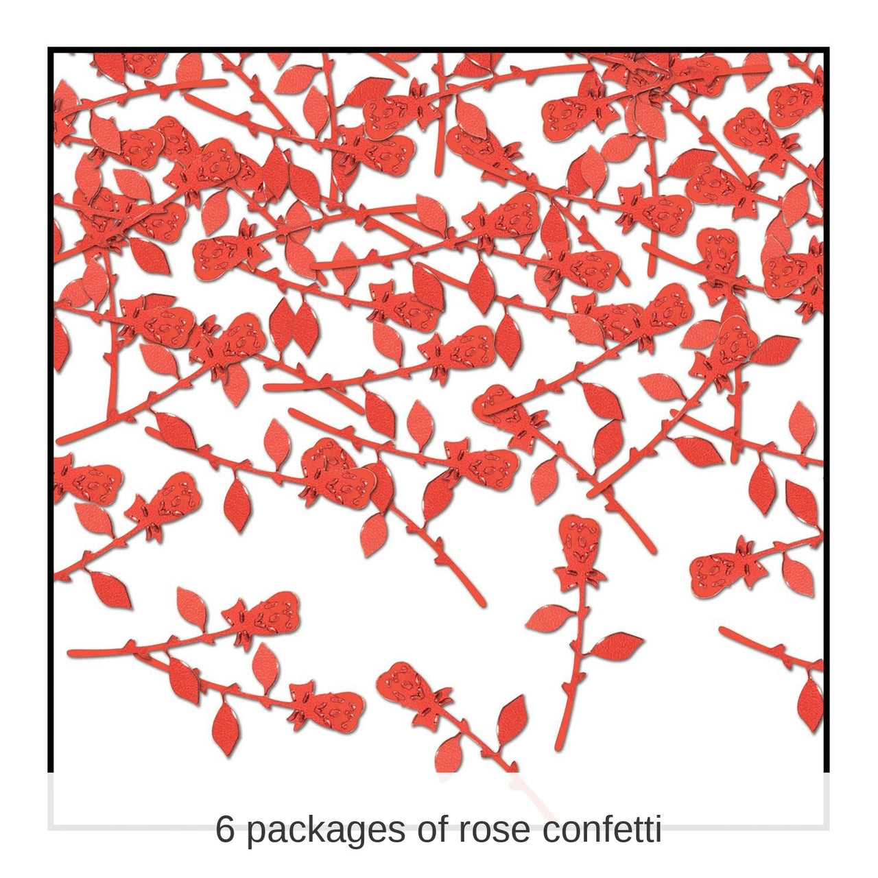 6 Pack Bulk Roses Confetti (0.5 Oz/Pkg)