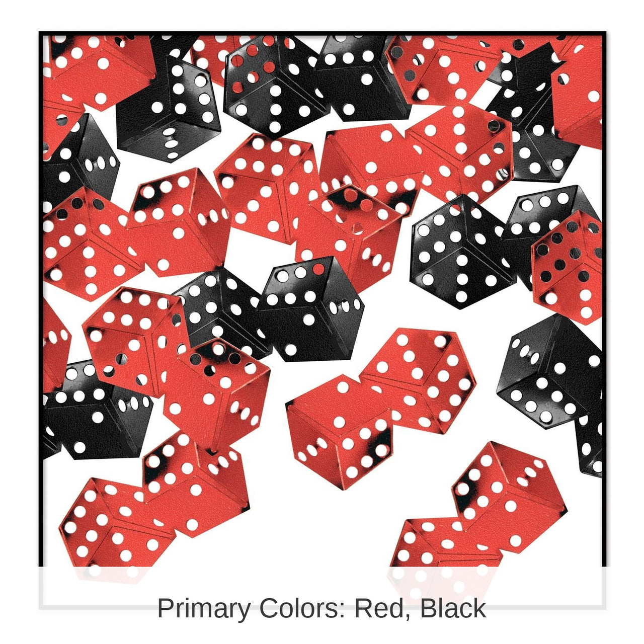 6 Pack Bulk Dice Party Confetti (0.5 Oz/Pkg)