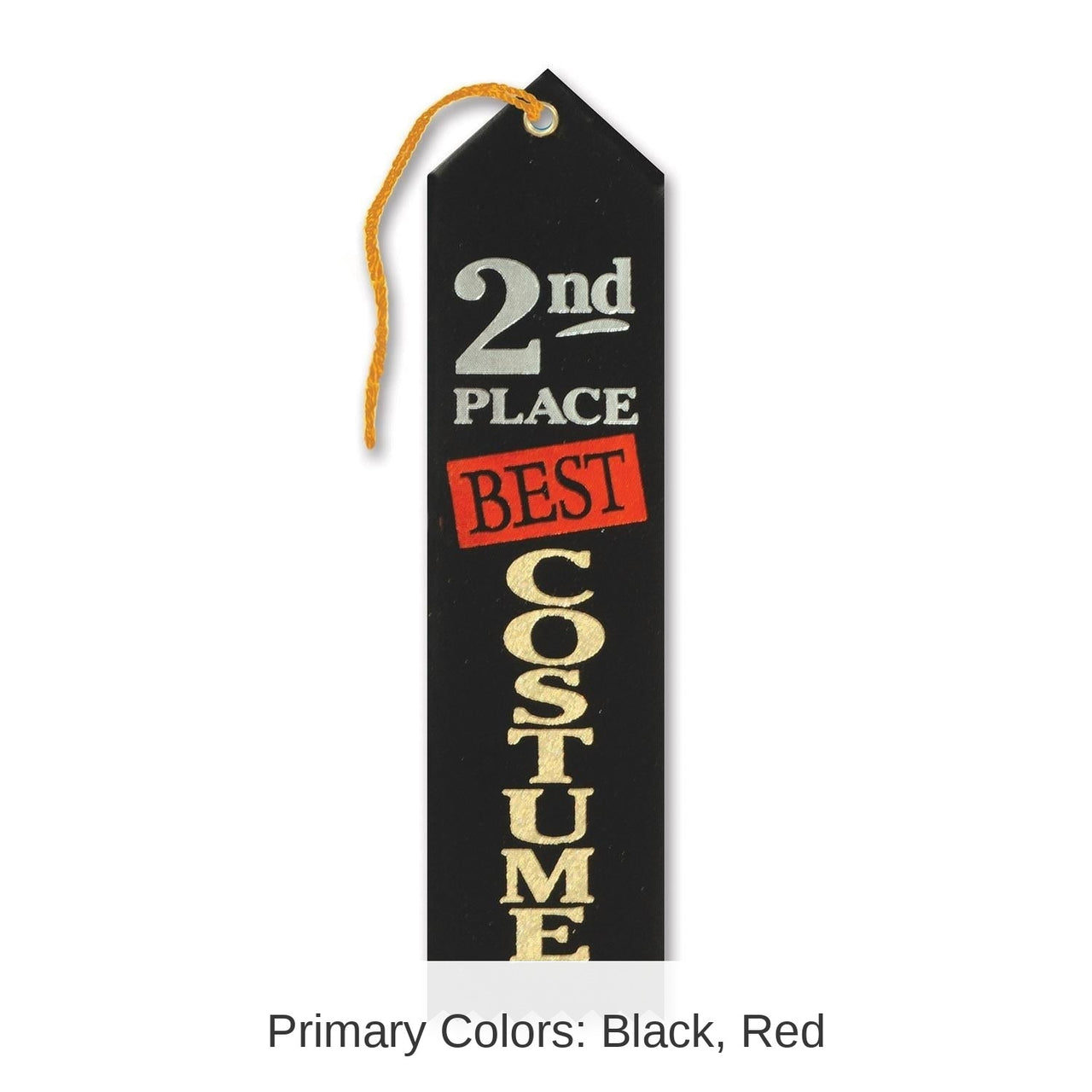6 Pack Beistle Halloween Best Costume 2nd Place Award Ribbon