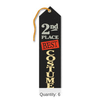 6 Pack Beistle Halloween Best Costume 2nd Place Award Ribbon