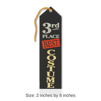 6 Pack Beistle Halloween Best Costume 3rd Place Award Ribbon
