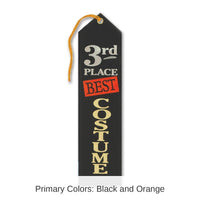 6 Pack Beistle Halloween Best Costume 3rd Place Award Ribbon