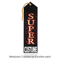 6 Pack Bulk Halloween Super Costume Award Ribbon