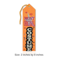 6 Pack Bulk Halloween Most Original Costume Award Ribbon