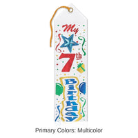 6 Pack Bulk My 7th Birthday Jeweled Ribbon