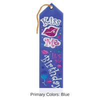6 Pack Bulk Kiss Me - It's My Birthday Party Jeweled Ribbon