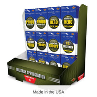 108 Piece Bulk Army Military Appreciation Counter Display