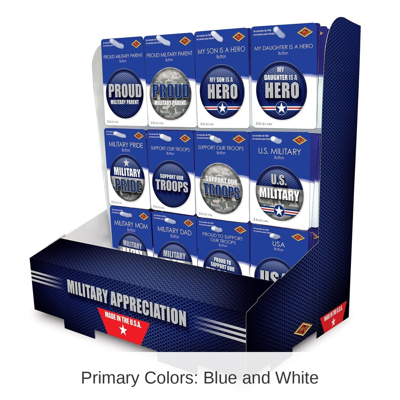 108 Piece Bulk Air Force Military Appreciation Counter Display