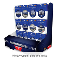 108 Piece Bulk Air Force Military Appreciation Counter Display