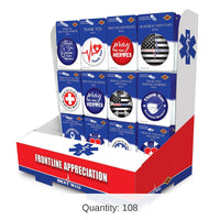 108 Piece Bulk Frontline Appreciation Counter Display