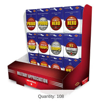 108 Piece Bulk Marines Military Appreciation Counter Display