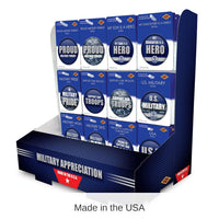 108 Piece Bulk Navy Military Appreciation Counter Display