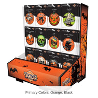 108 Piece Bulk Vintage Halloween Buttons Counter Display