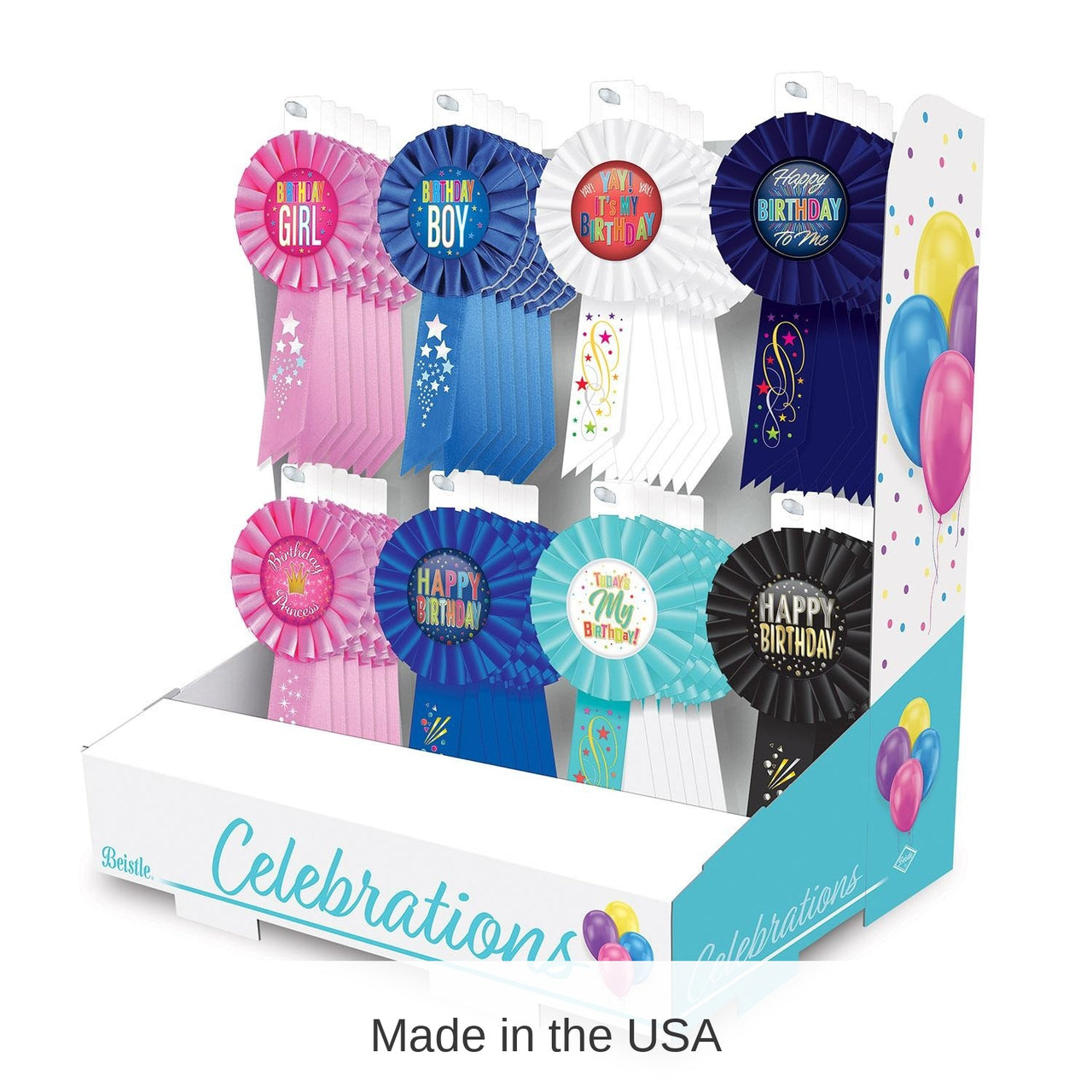 48 Pieces Bulk Birthday Party Celebrations Counter Display