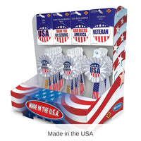 54 Piece Bulk Patriotic USA/Veterans Counter Display
