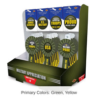 Bulk 54 Piece Army Military Appreciation Counter Display