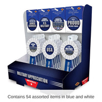 Bulk 54 Piece Air Force Military Appreciation Counter Display