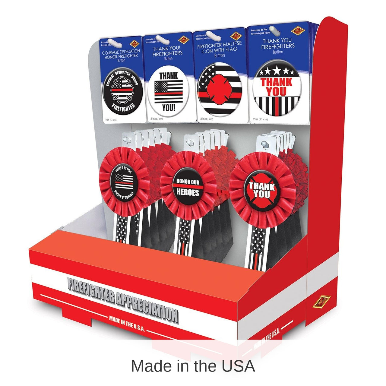54 Piece Bulk 54 Piece Firefighter Counter Display