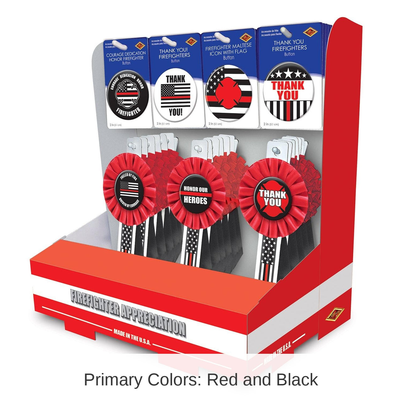 54 Piece Bulk 54 Piece Firefighter Counter Display
