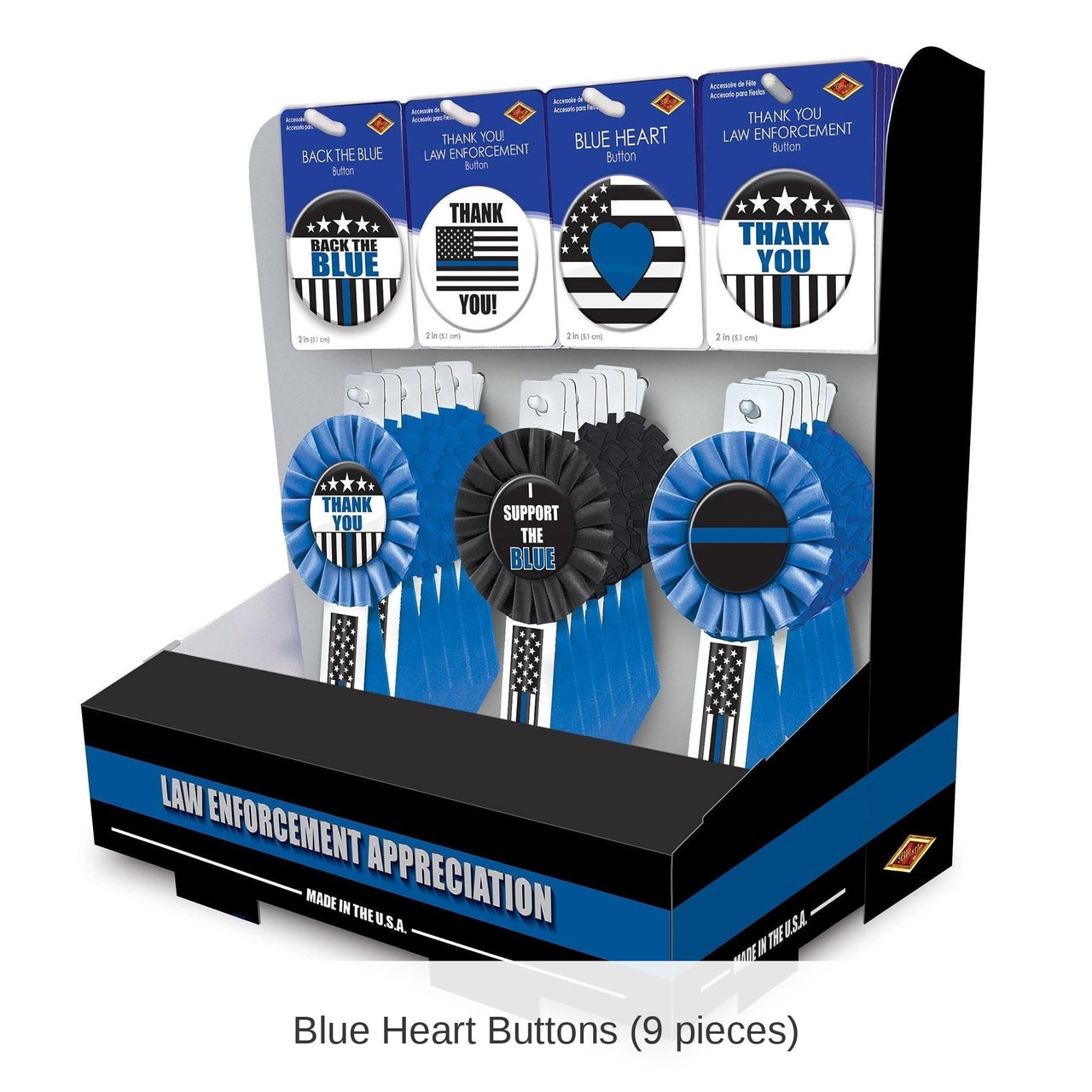 54 Piece Bulk 54 Piece Law Enforcement Counter Display