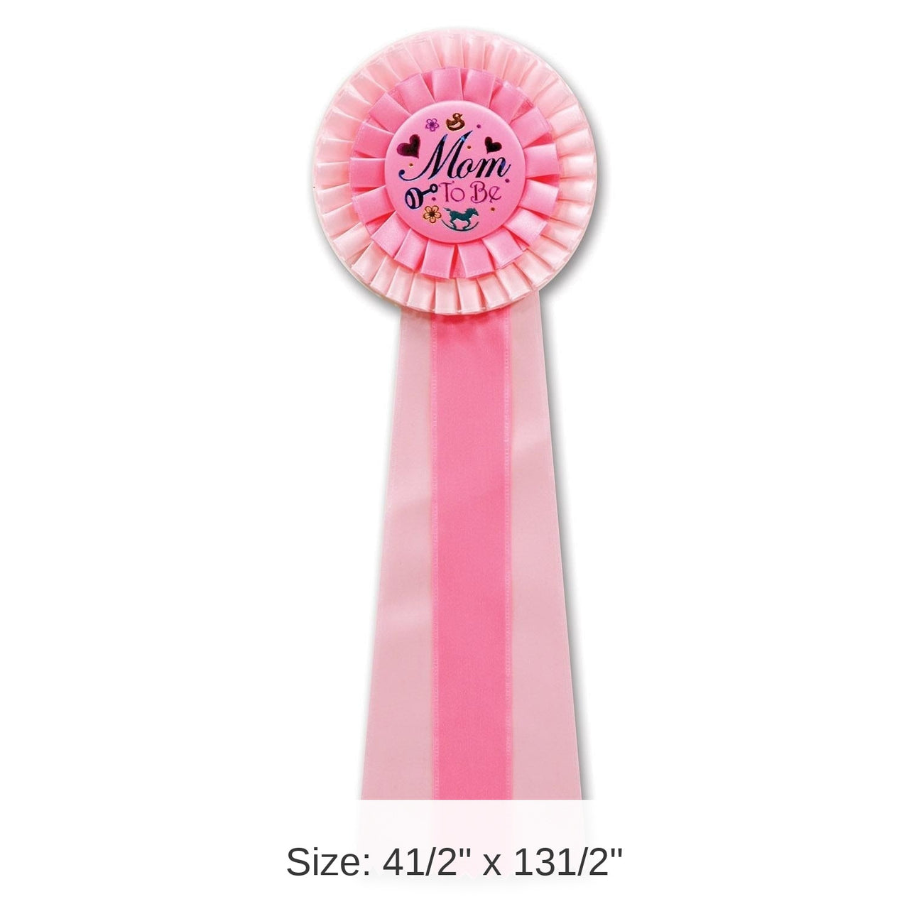 3 Pack Bulk Pink Mom To Be Deluxe Rosette