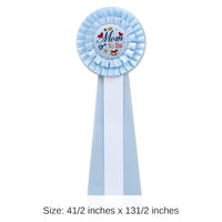 3 Pack Bulk Blue Mom To Be Deluxe Rosette