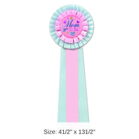3 Pack Bulk Pink/Blue Mom To Be Deluxe Rosette