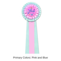 3 Pack Bulk Pink/Blue Mom To Be Deluxe Rosette