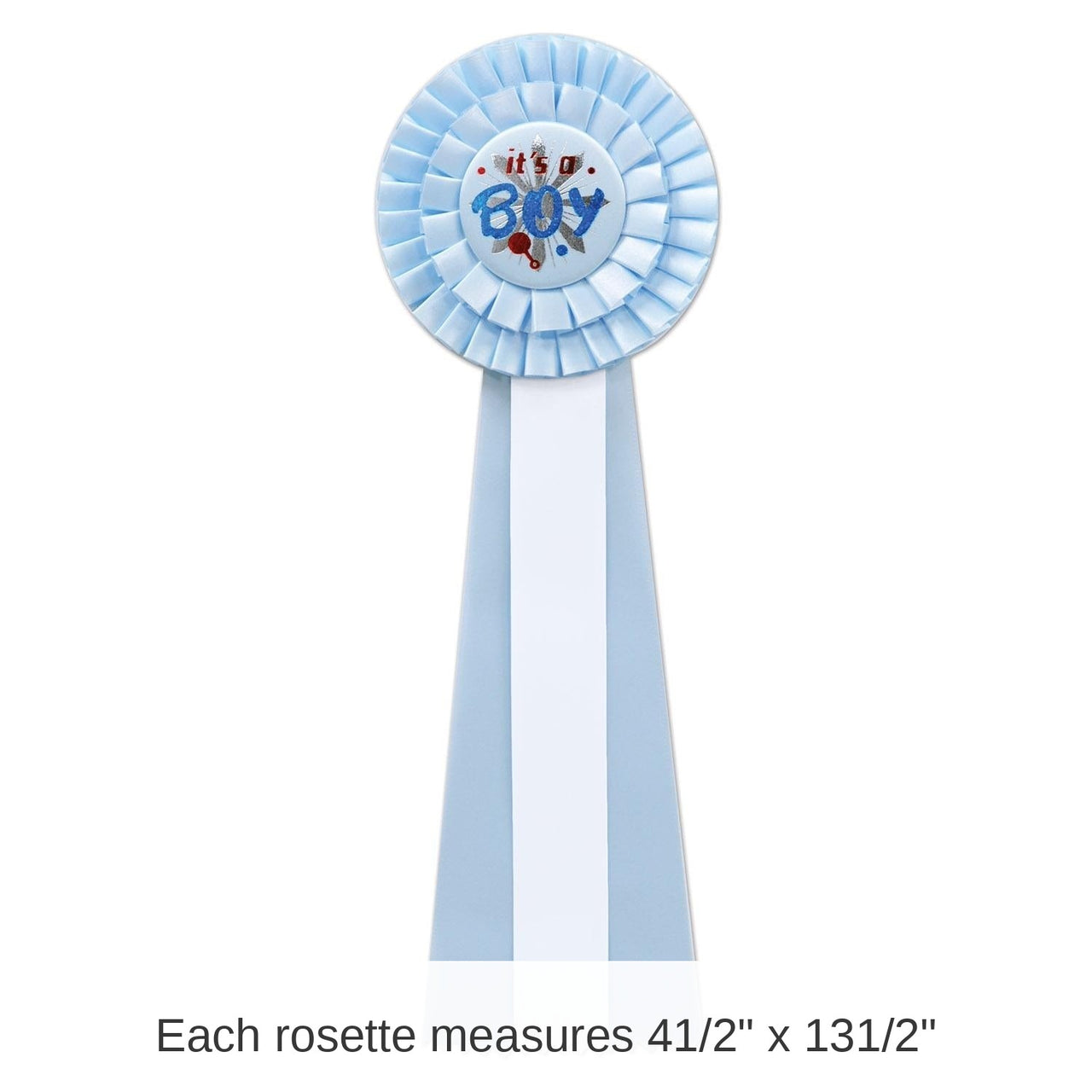 3 Pack Bulk It's A Boy Deluxe Rosette