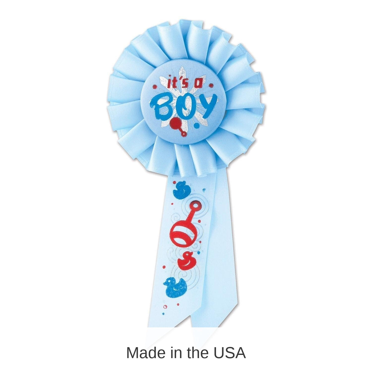 6 Pack Bulk It's A Boy Rosette