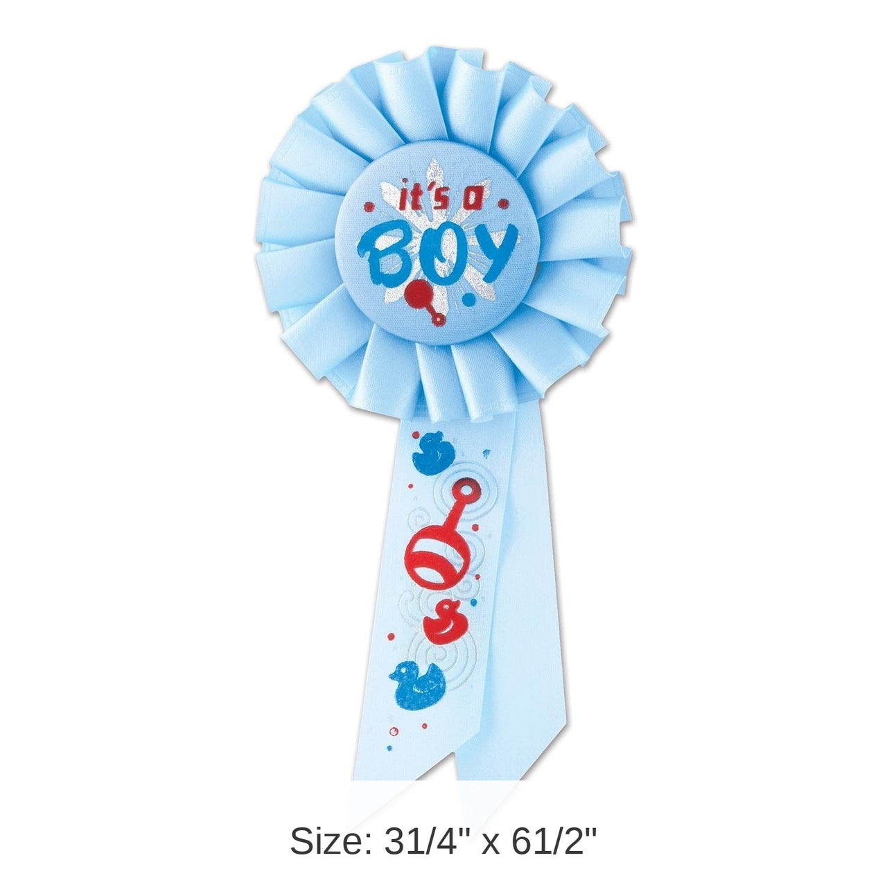 6 Pack Bulk It's A Boy Rosette