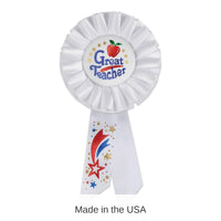 6 Pack Bulk Great Teacher Rosette