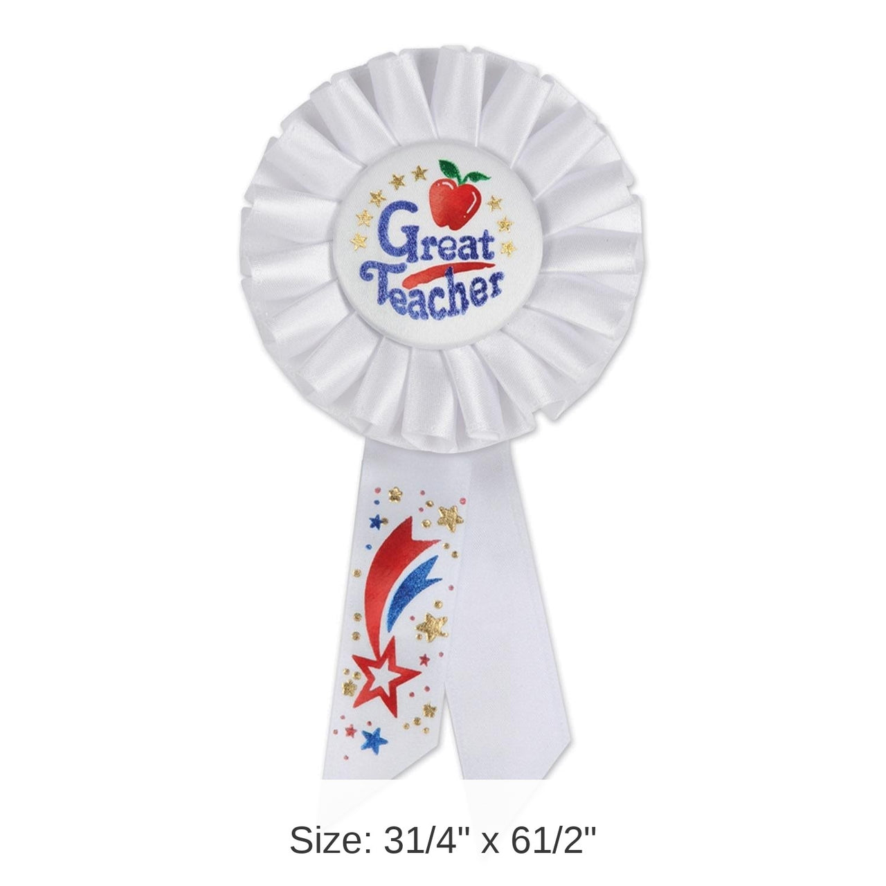 6 Pack Bulk Great Teacher Rosette