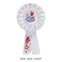 6 Pack Bulk Great Teacher Rosette