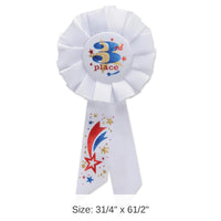 6 Pack Bulk 3rd Place Rosette