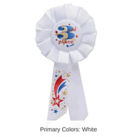 6 Pack Bulk 3rd Place Rosette