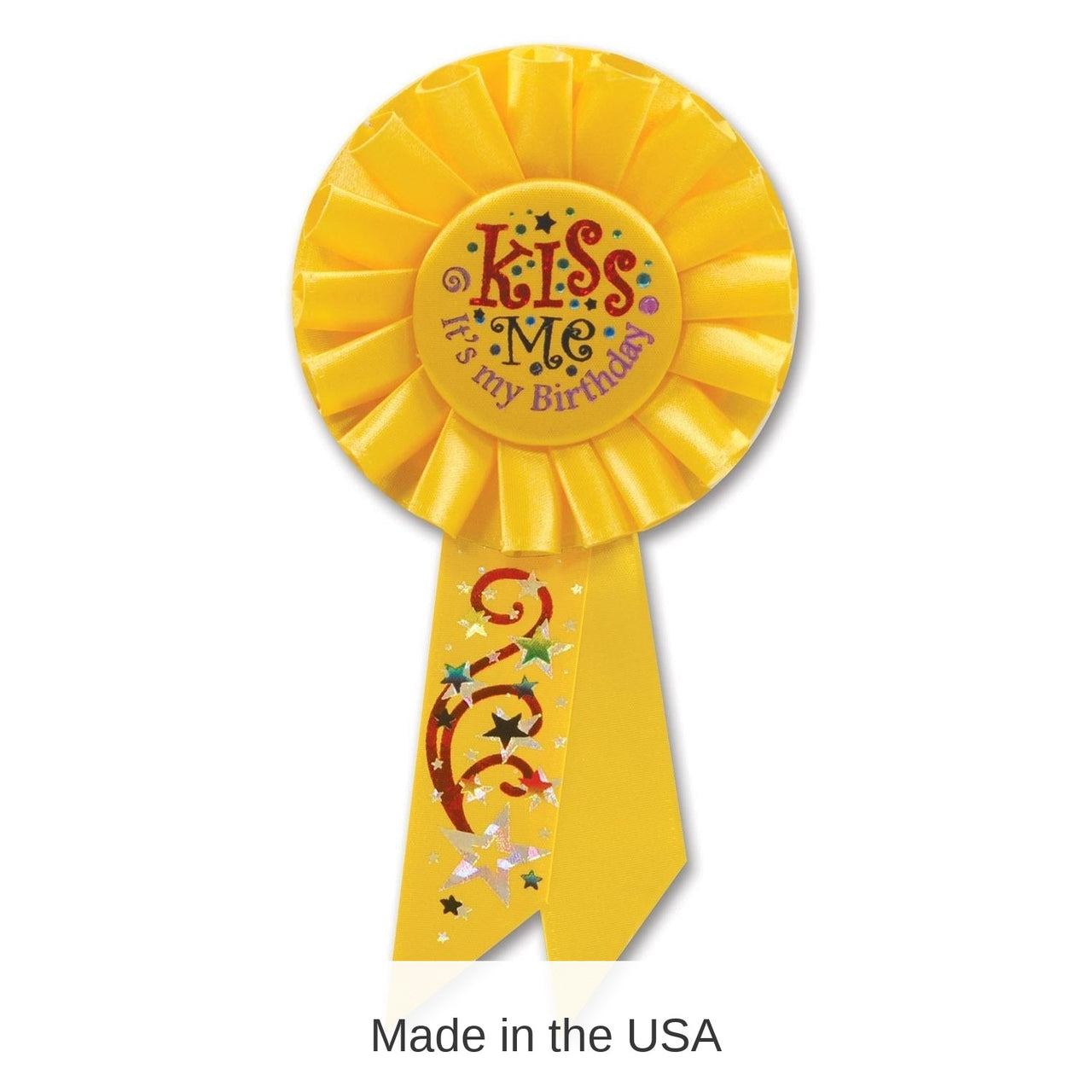 6 Pack Bulk Kiss Me - It's My Birthday Rosette