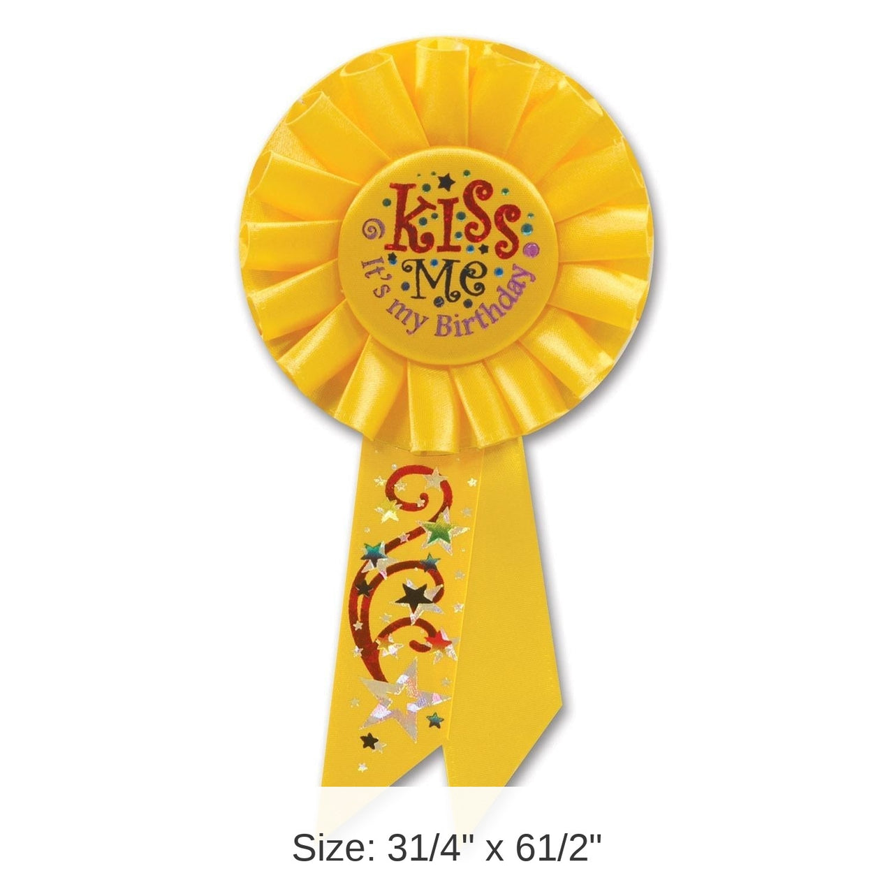 6 Pack Bulk Kiss Me - It's My Birthday Rosette