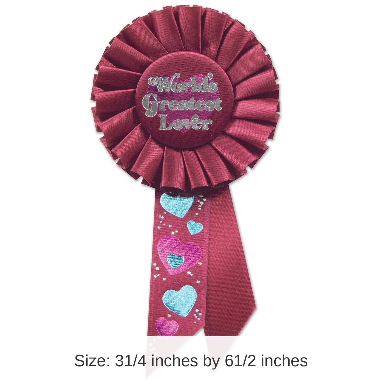 6 Pack Bulk Valentine's Day World's Greatest Lover Rosette