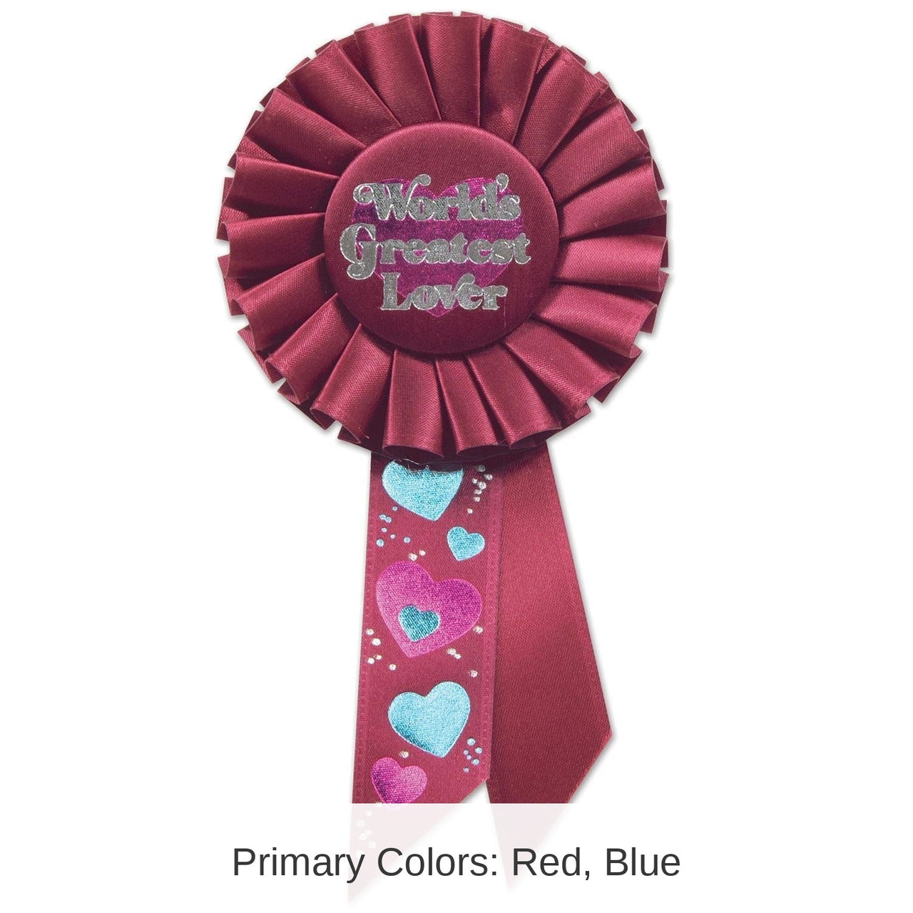6 Pack Bulk Valentine's Day World's Greatest Lover Rosette