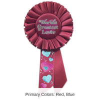 6 Pack Bulk Valentine's Day World's Greatest Lover Rosette