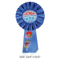 6 Pack Bulk Birthday Boy Rosette