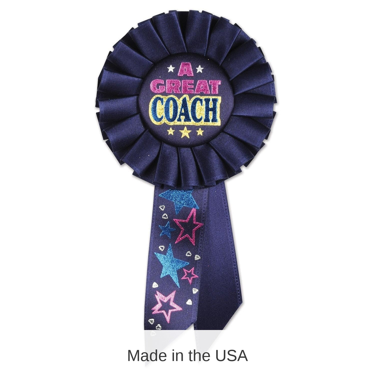 6 Pack Bulk A Great Coach Rosette