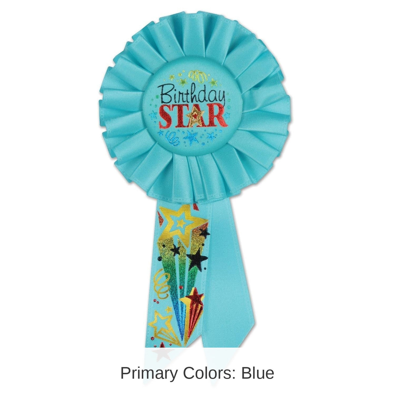 6 Pack Bulk Birthday Star Rosette