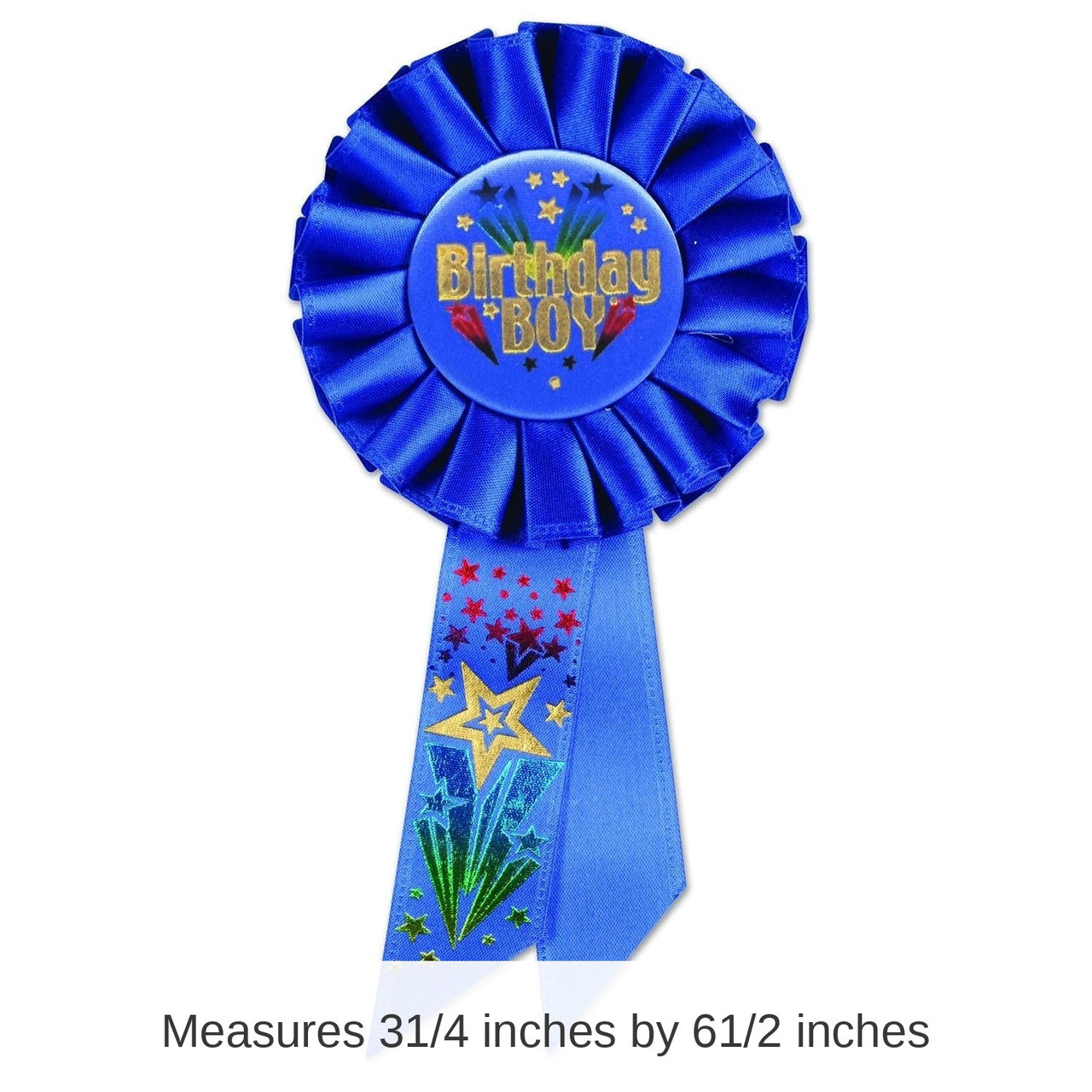 6 Pack Bulk Birthday Party Boy Rosette