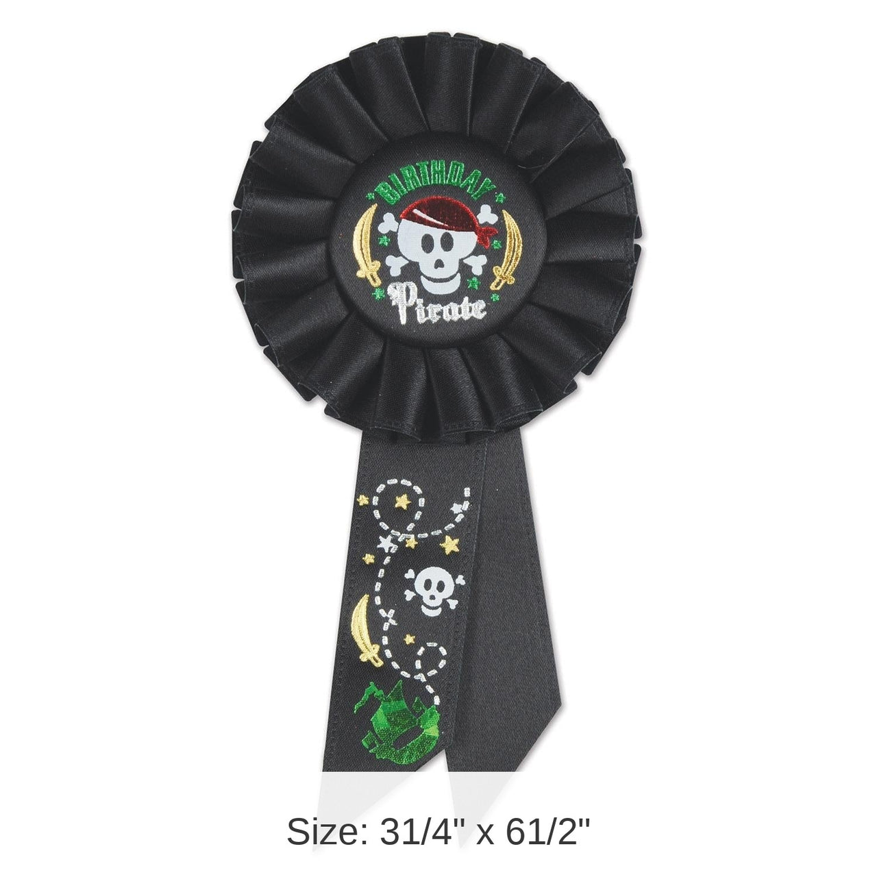 6 Pack Bulk Birthday Party Pirate Rosette