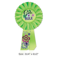 6 Pack Bulk Girls Rule Rosette