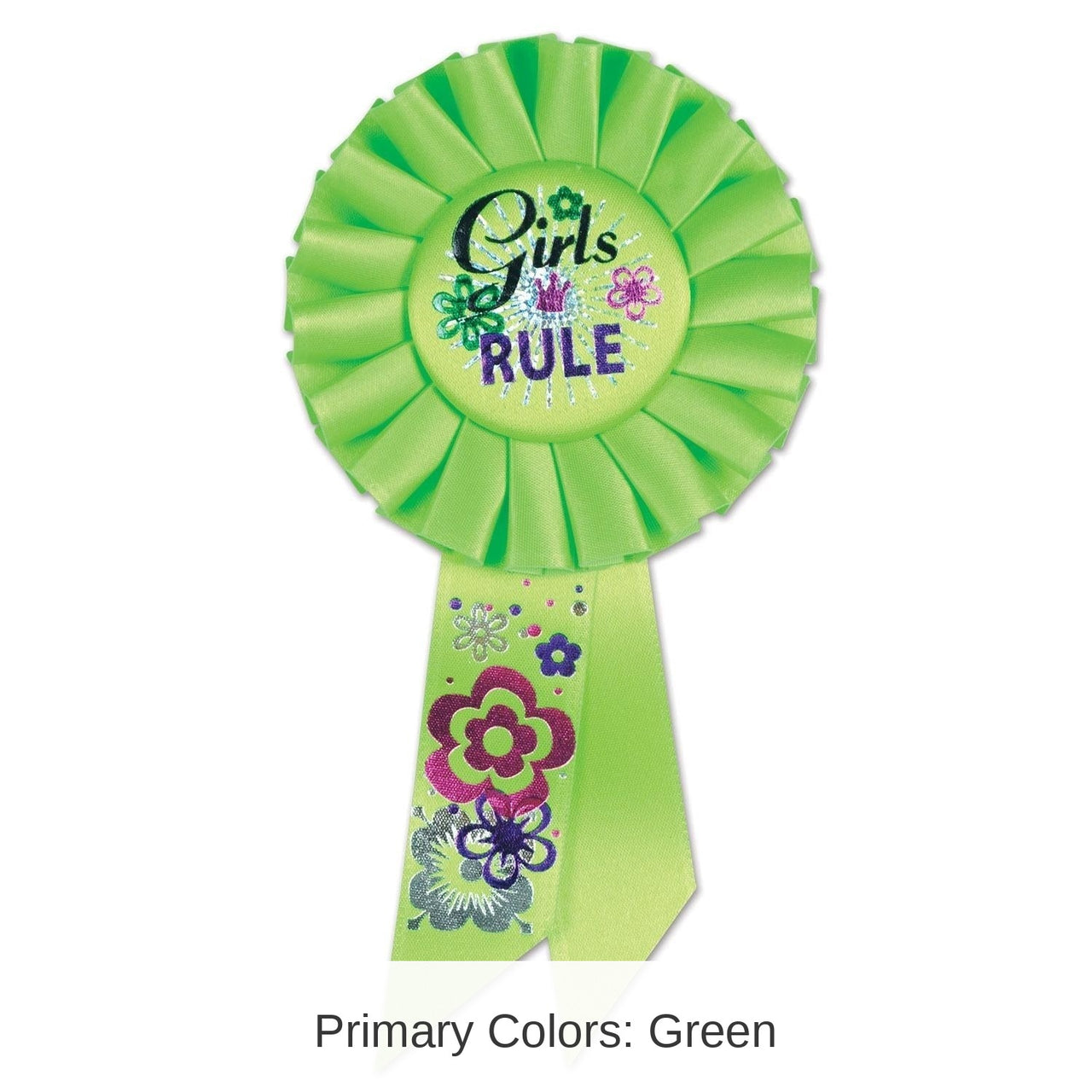 6 Pack Bulk Girls Rule Rosette