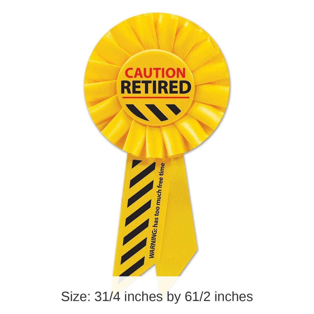 6 Pack Bulk Caution Retired Rosette