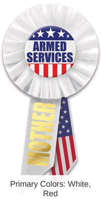 6 Pack Bulk Armed Services Mother Rosette